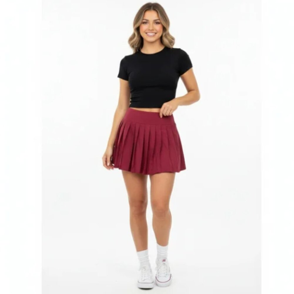 NWT Tommy Bahama Burgundy Active Pleated Tennis/Golf Skort Size XL